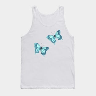 Turquoise butterfly, blue emperor Tank Top